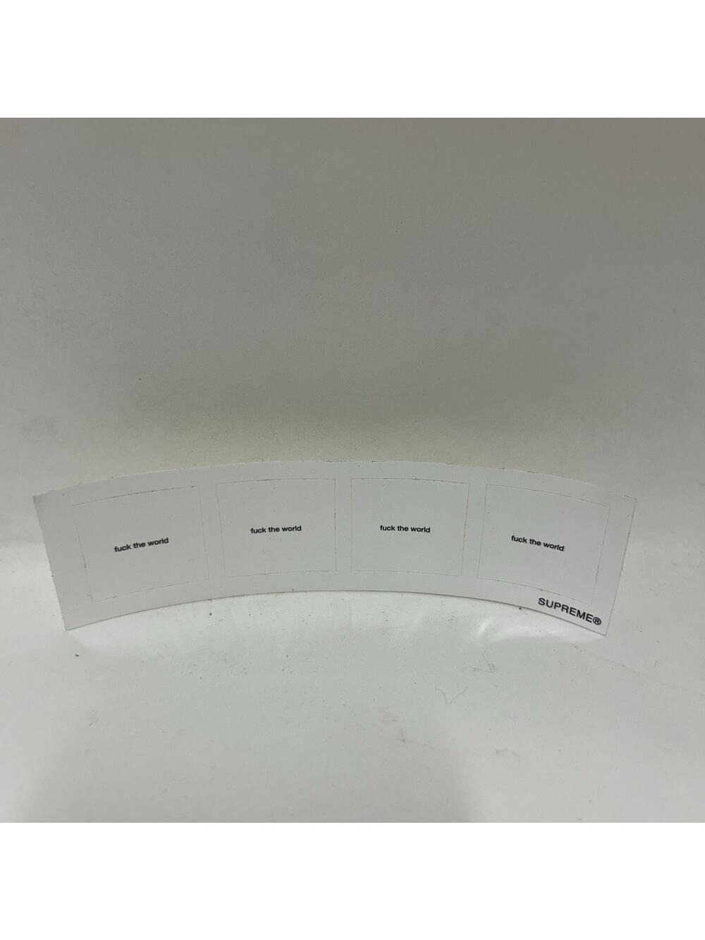 Supreme F*ck The World FTW STICKER DECAL S/S 2018